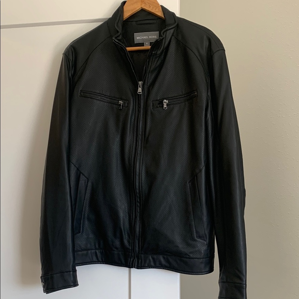 Michael Kors Black Leather Jacket